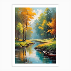 'Riverside' 3 Art Print