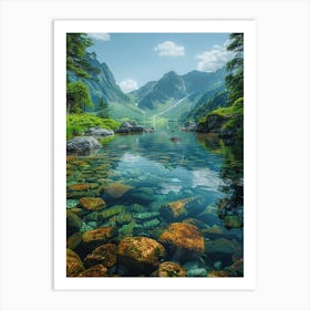 Lake In The Mountains 15 Art Print