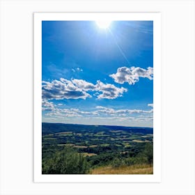 View From The Top Of A Hill 1 Art Print