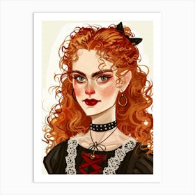 Red Haired Girl 1 Art Print