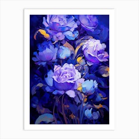 Purple Roses Art Print