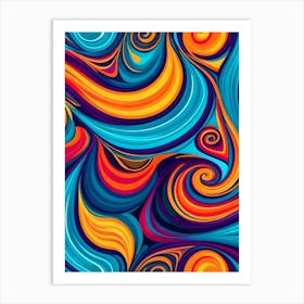 Abstract Swirl Pattern Art Print