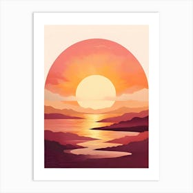 Sunset Painting, Sunset Painting, Sunset Painting, Sunset Painting Art Print