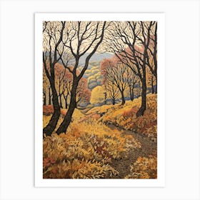 European Black Alder 1 Vintage Autumn Tree Print  Art Print