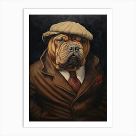 Gangster Dog Chinese Shar Pei 2 Art Print