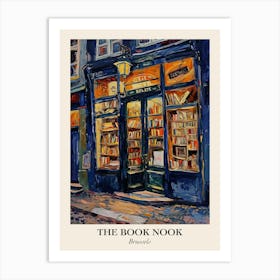 Brussels Book Nook Bookshop 1 Poster Art Print