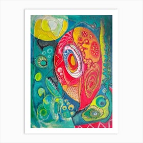 Abstract Wall Art, Magic Garden  Art Print