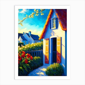 House In The Garden Art Print