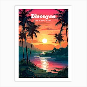 Biscayne National Park Florida Nature Travel Art Art Print