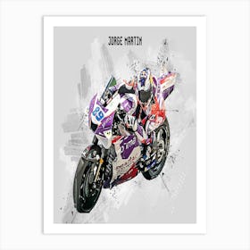 Jorge Martin Riders Street Art Art Print