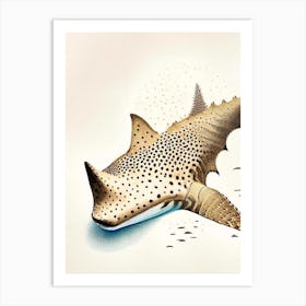 Wobbegong Shark Vintage Art Print