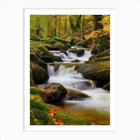 Waterfall River Cool Art Print