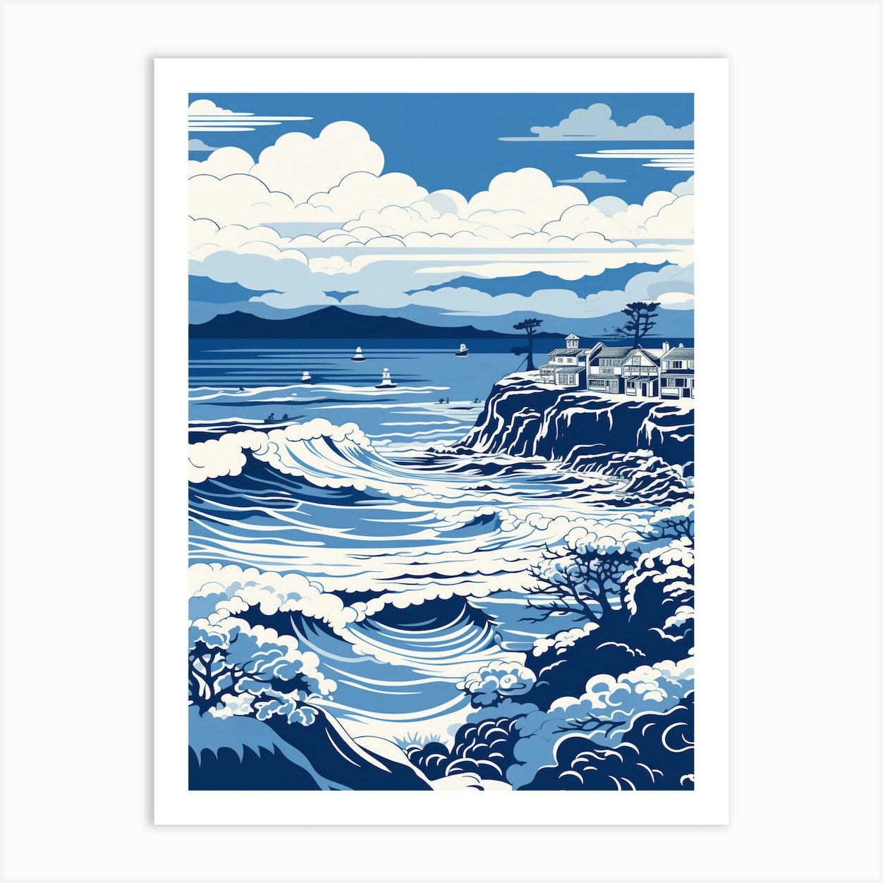 Byron Bay Surf Print - Surf Artwork Australia