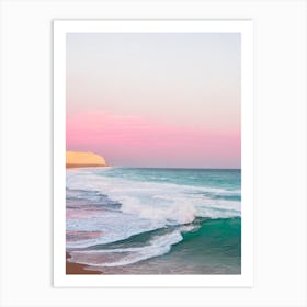 Meelup Beach, Australia Pink Photography 2 Art Print