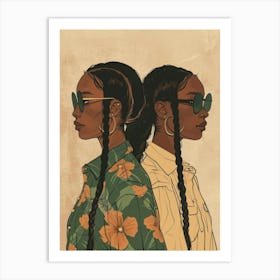 Two African Women 10 Art Print