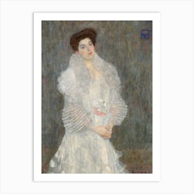 Lady In White Art Print