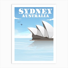 Sydney Australia Travel poster Art Print