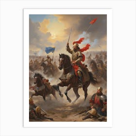 Battle Of Azerbaijan Art Print