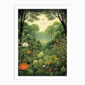 Callway Gardens Usa Henri Rousseau Style 2 Art Print