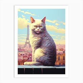 Paris Cat Art Print