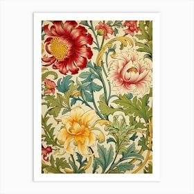 Floral Wallpaper 37 Art Print