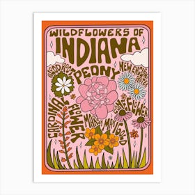 Indiana Wildflowers Art Print