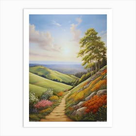 Piedmont, beauty of nature,USA. Art Print