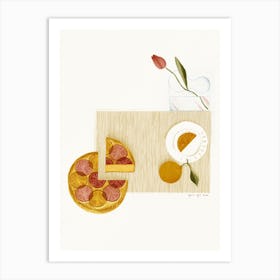 Blood Orange Cake Art Print