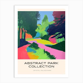 Abstract Park Collection Poster Crystal Palace Park London 1 Art Print