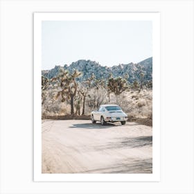 Joshua Tree Classic Car Art Print