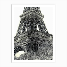 Arriving at the Eiffel Tower Art Print