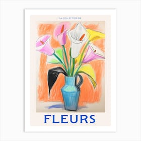 French Flower Poster Calla Lily Art Print