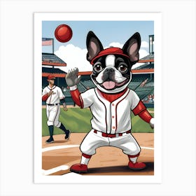 Boston Terrier-Reimagined 95 Art Print