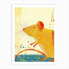 Yellow Rat 3 Art Print