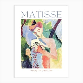 Henri Matisse Modesty (The Italian) 1906 Oil on Panel - Original Matisse Print Painting Abstract Impression Art Famous Colorful Feature Wall HD Remastered Immaculate Art Print