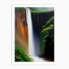 Kaieteur Falls, Guyana Peaceful Oil Art (2) Art Print