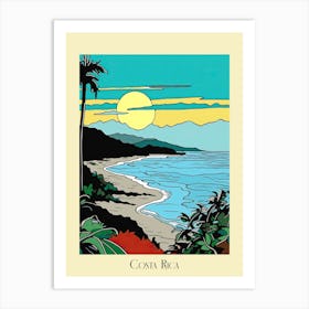 Poster Of Minimal Design Style Of Costa Rica 2 Art Print