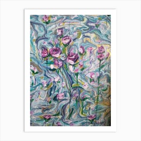 Purple Roses Art Print