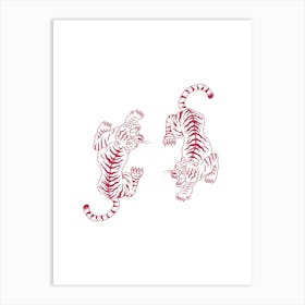 Tiger Tattoos Art Print