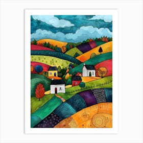 Ireland Countryside Contemporary 5 Art Print