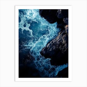 Ocean Crashing Waves Art Print