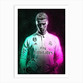 Cristiano Ronaldo Space Art Print