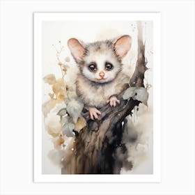 Adorable Chubby Acrobatic Possum 1 Art Print
