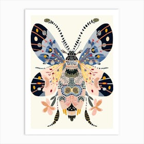 Colourful Insect Illustration Aphid 10 Art Print