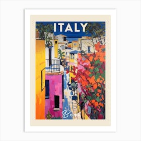 Bari Italy 4 Fauvist Painting  Travel Poster Art Print