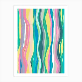 Colorful Agate Slides Art Print