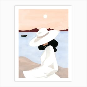 White Hat Art Print