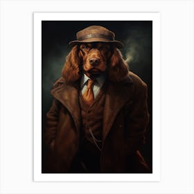 Gangster Dog Cocker Spaniel 4 Art Print