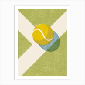 Balls Tennis Grass Court Art Print