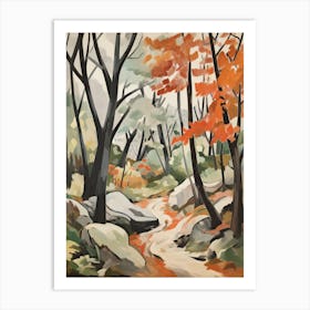 Green Forest Pattern Painting 5 Art Print